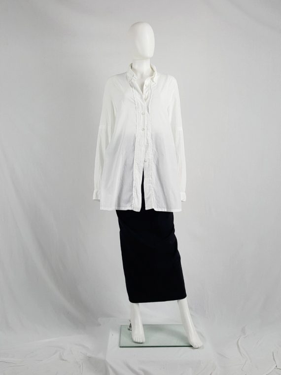 Vaniitas Ann Demeulemeester white painter shirt with back straps 131631(0)