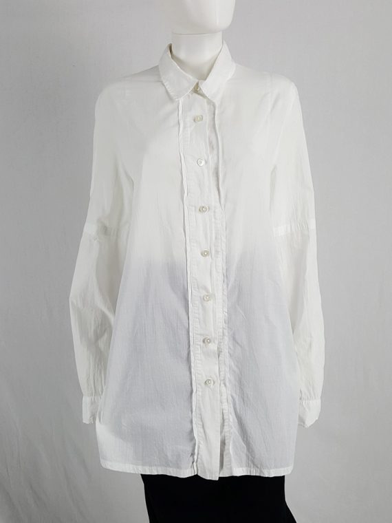 Vaniitas Ann Demeulemeester white painter shirt with back straps 132128