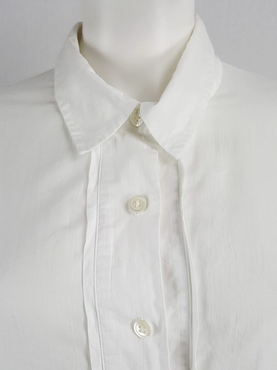 Vaniitas Ann Demeulemeester white painter shirt with back straps 132152