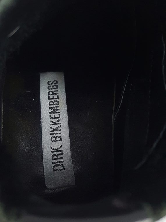 Vaniitas Dirk Bikkembergs black boots with laces through the soles late 1990S 151841 copy