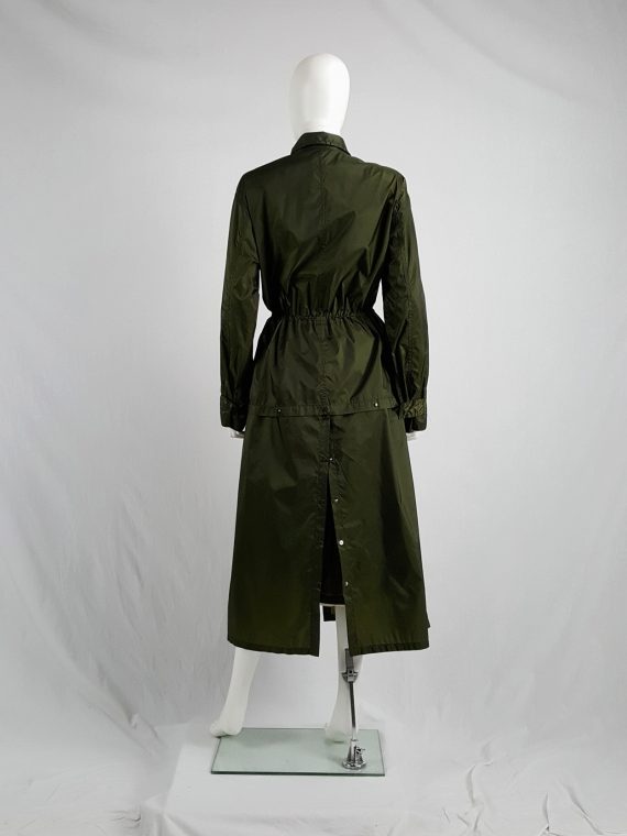Vaniitas Issey Miyake Windcoat green oversized or dress shaped parka 1990s101052