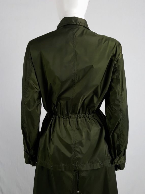 Vaniitas Issey Miyake Windcoat green oversized or dress shaped parka 1990s101118