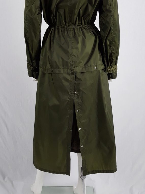 Vaniitas Issey Miyake Windcoat green oversized or dress shaped parka 1990s101134