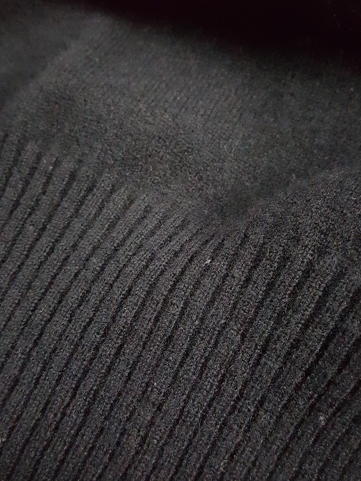 Junya Watanabe black knit poncho with long cape - V A N II T A S