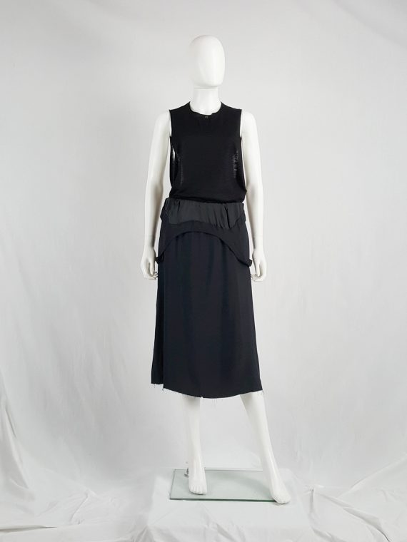 Vaniitas Maison Martin Margiela black dress worn as a skirt runway spring 2003 141359 copy