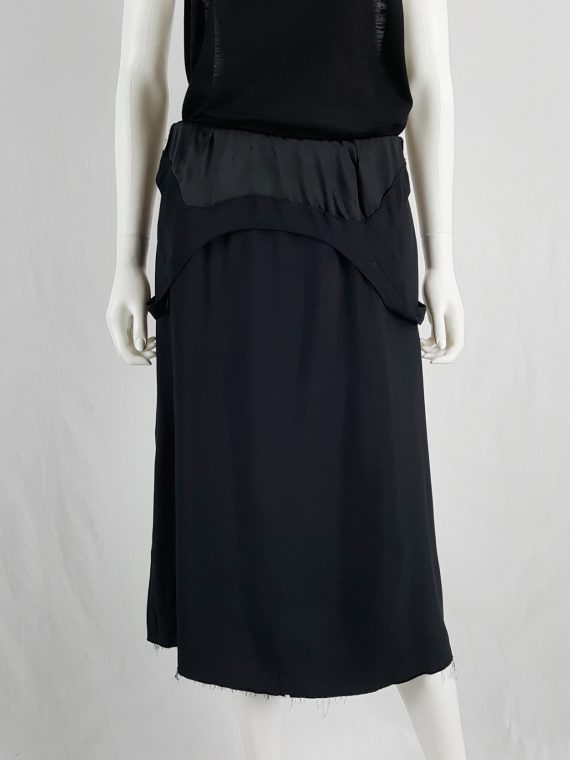 Vaniitas Maison Martin Margiela black dress worn as a skirt runway spring 2003 141416 copy