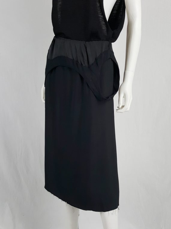 Vaniitas Maison Martin Margiela black dress worn as a skirt runway spring 2003 141500 copy
