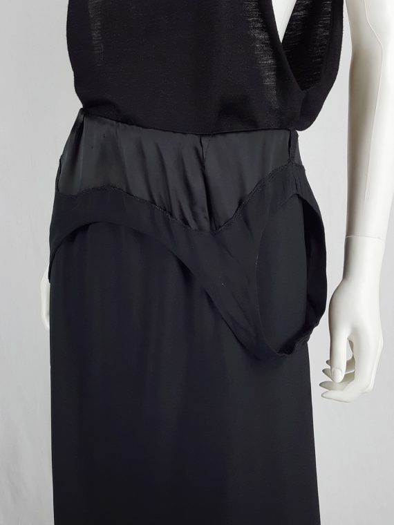 Vaniitas Maison Martin Margiela black dress worn as a skirt runway spring 2003 141511 copy