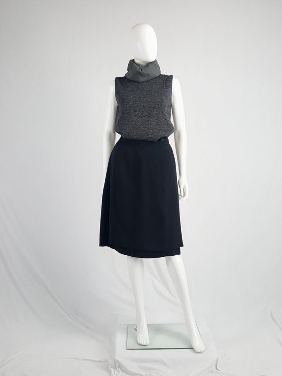 Vaniitas Maison Martin Margiela black skirt worn as an apron spring 2004 121451 copy