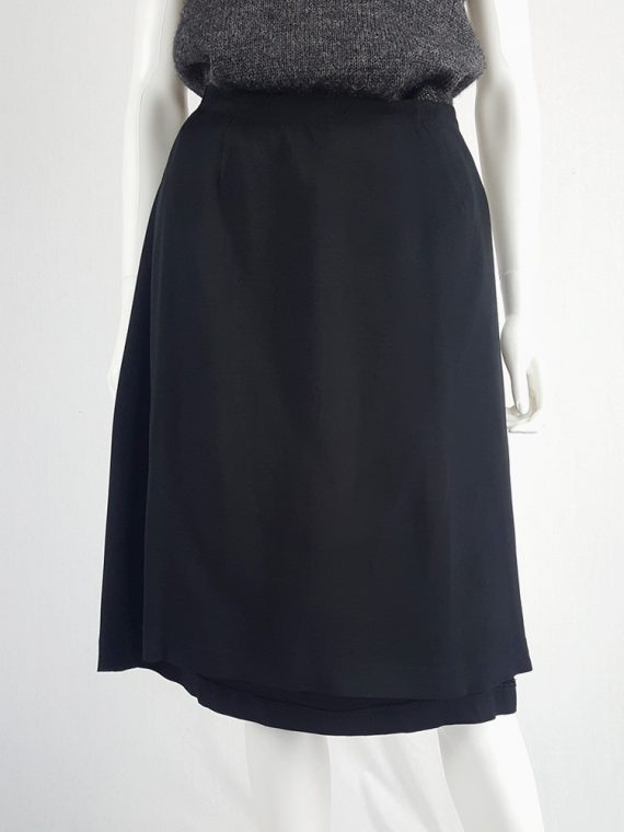 Vaniitas Maison Martin Margiela black skirt worn as an apron spring 2004 121516 copy