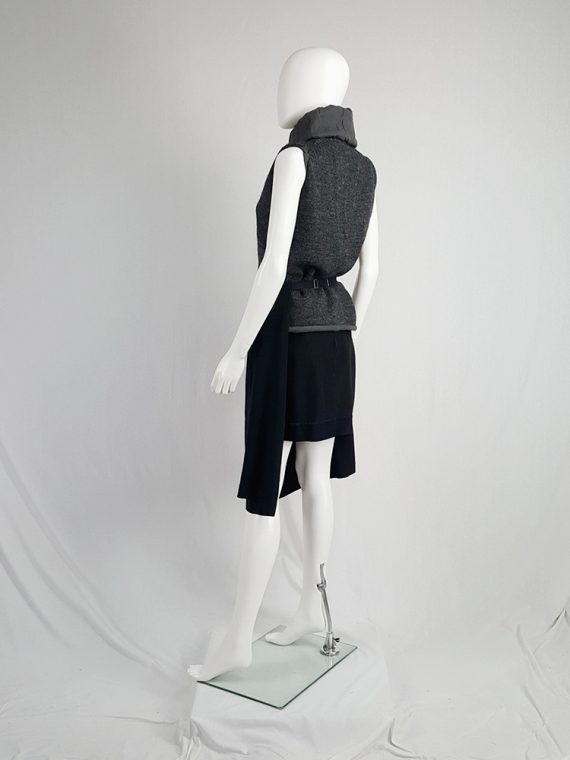 Vaniitas Maison Martin Margiela black skirt worn as an apron spring 2004 121658 copy