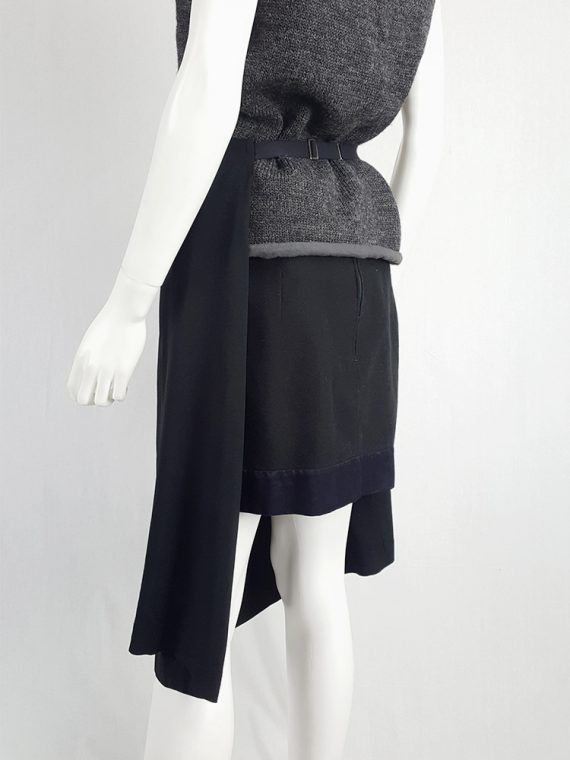 Vaniitas Maison Martin Margiela black skirt worn as an apron spring 2004 121719 copy