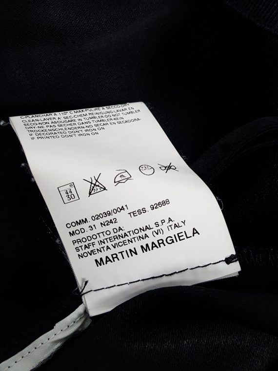 Vaniitas Maison Martin Margiela black skirt worn as an apron spring 2004 124445 copy