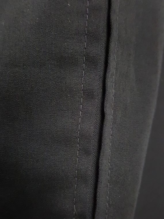 Vaniitas Maison Martin Margiela black trousers with split side and inserted panel spring 2000 151515