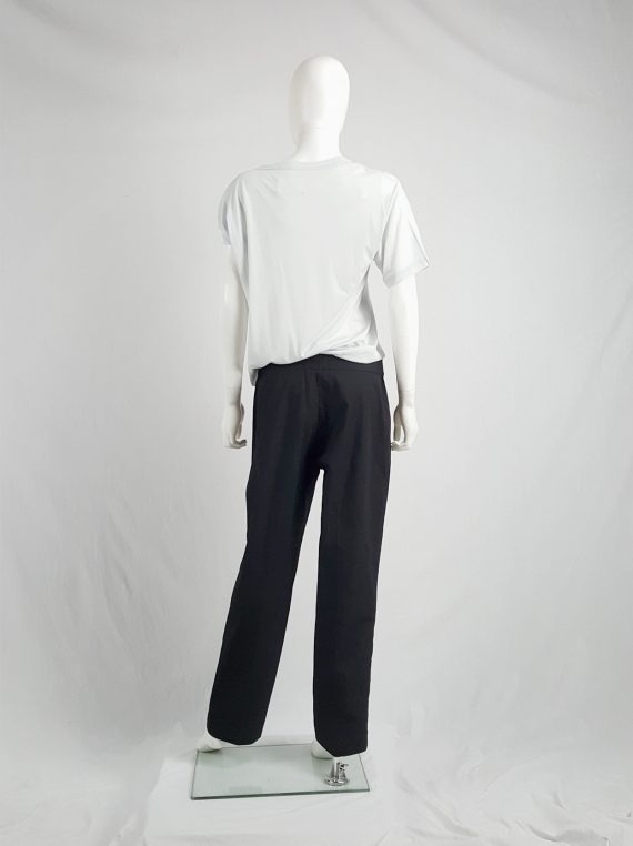 Vaniitas Maison Martin Margiela black trousers with split side and inserted panel spring 2000 151757