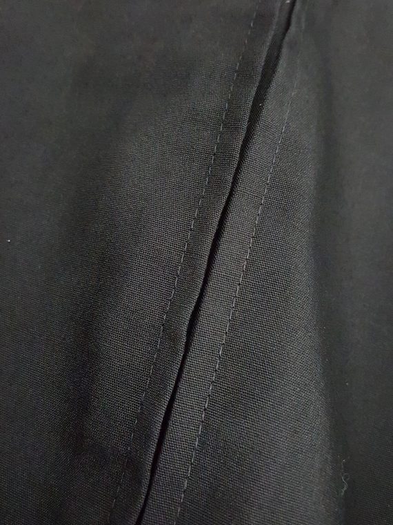 Vaniitas Maison Martin Margiela black trousers with split side and inserted panel spring 2000 152219