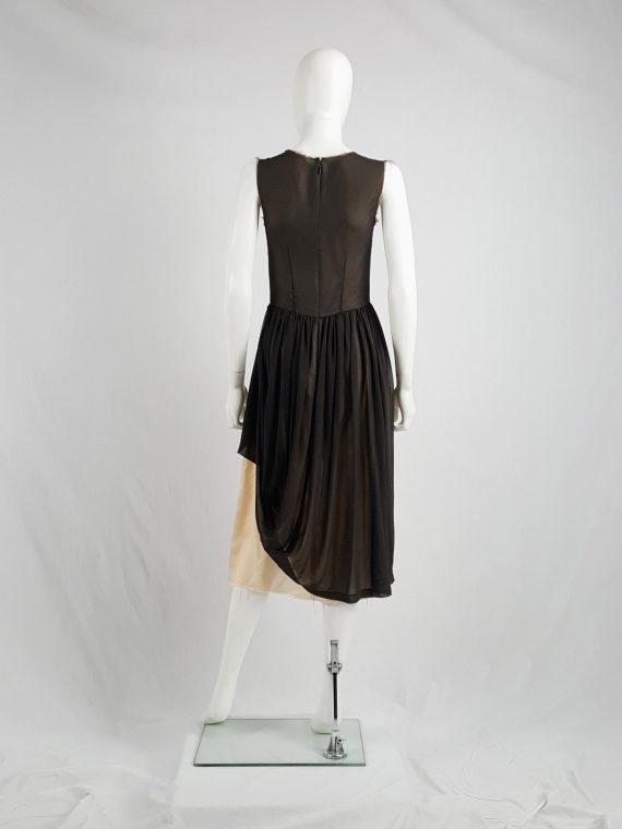 Vaniitas Maison Martin Margiela brown dress with lifted up skirt spring 2003 130917