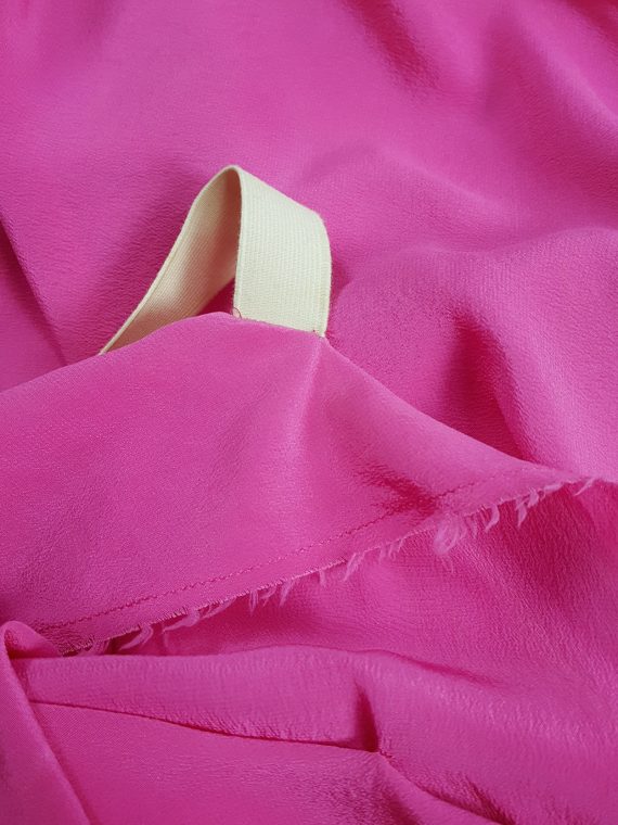 Vaniitas Maison Martin Margiela pink backless top torn of the fabric roll spring 2006 133253