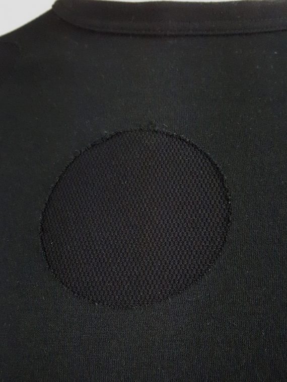 Vaniitas Yohji Yamamoto Ys for men black jumper with mesh circles 90s094821