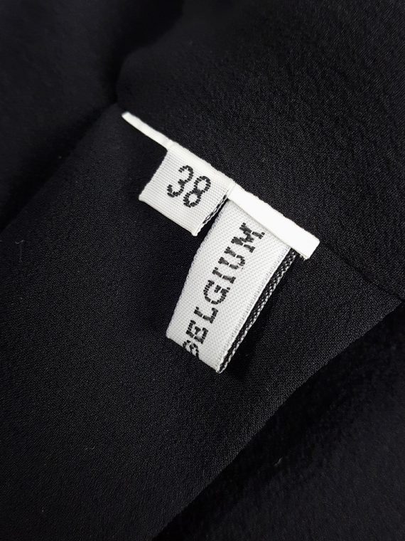 Vaniitas Ann Demeulemeester black waistcoat with velvet print spring 2014 131101