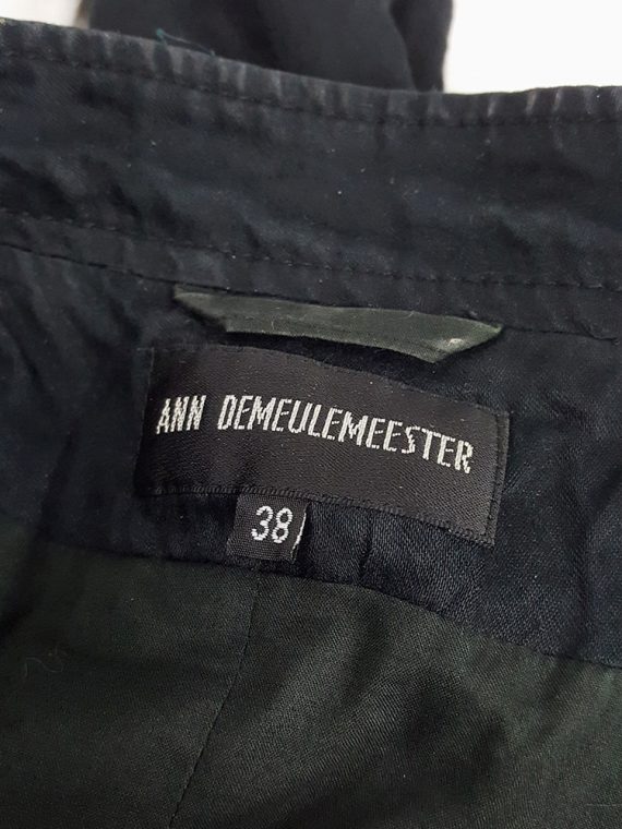 Vaniitas Ann Demeulemeester black wrinkled biker jacket spring 2006 134331