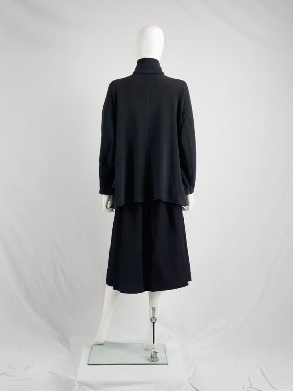 Vaniitas Yohji Yamamoto black loose button-up jumper 1980s 80S 135832