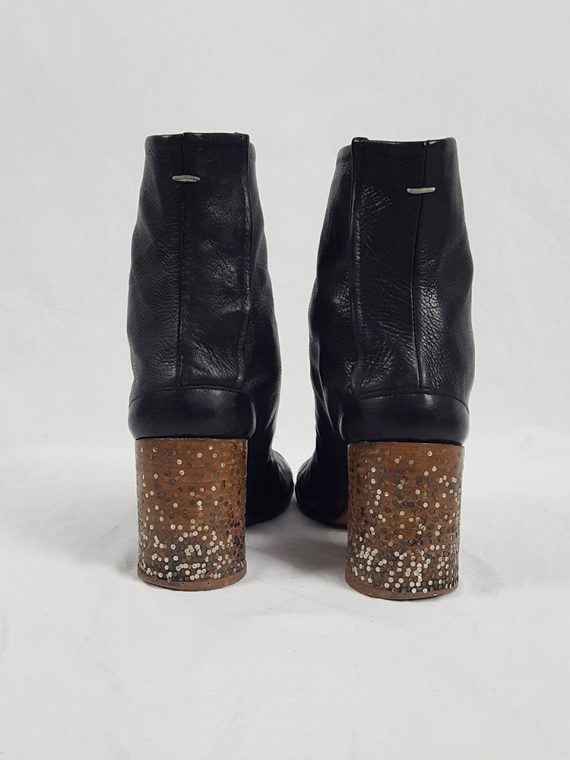 vaniitas Maison Martin Margiela black tabi boots with nails in the heel spring 2009 limited edition 155247