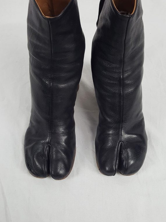 vaniitas Maison Martin Margiela black tabi boots with nails in the heel spring 2009 limited edition 155316
