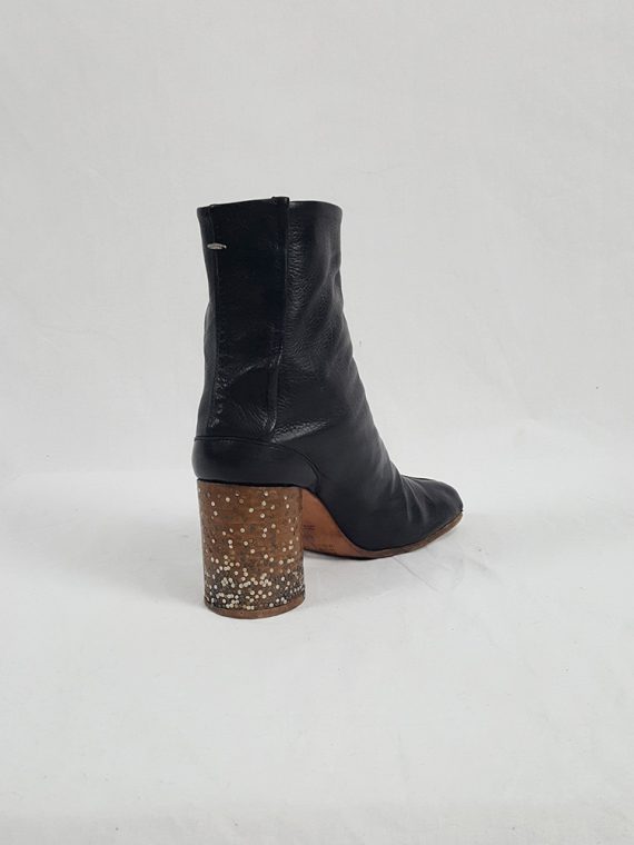 vaniitas Maison Martin Margiela black tabi boots with nails in the heel spring 2009 limited edition 155715