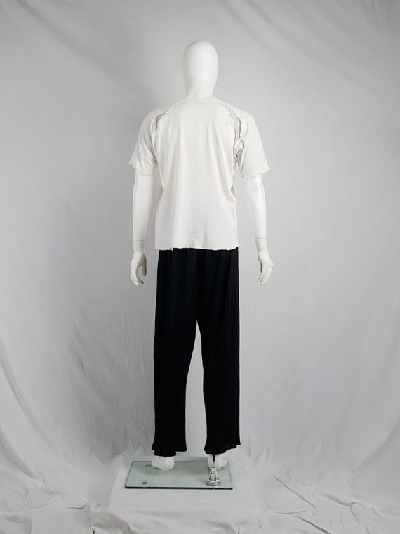 vaniitas vintage Yohji Yamamoto Y’s for men white inside out tshirt 1980s 132357