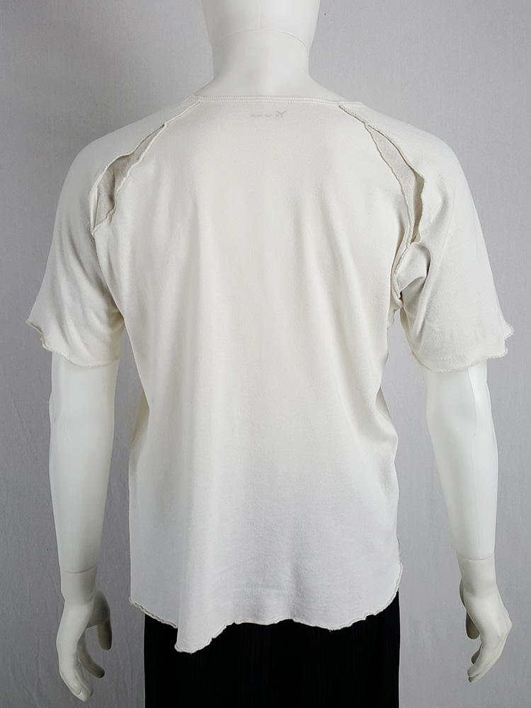 Yohji Yamamoto Y's for men white inside out t-shirt — 80's - V A N II T A S