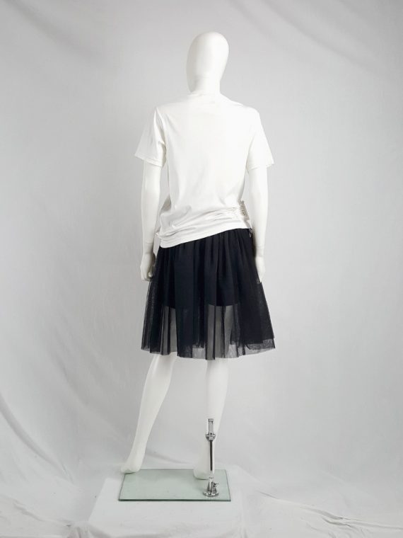 vaniitas vintage Comme des Garcons Black black tulle skirt AD 2013 135234