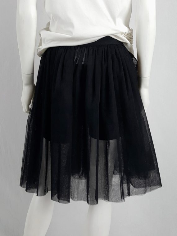 vaniitas vintage Comme des Garcons Black black tulle skirt AD 2013 135347