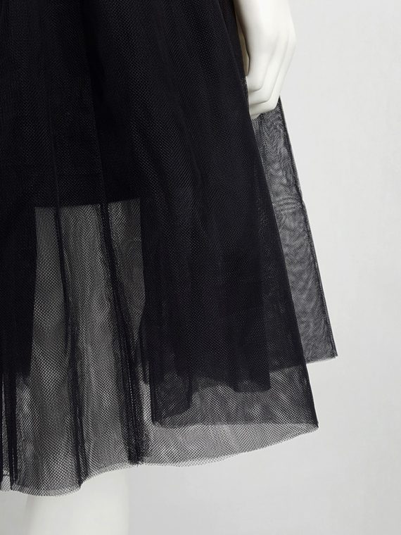 vaniitas vintage Comme des Garcons Black black tulle skirt AD 2013 135402
