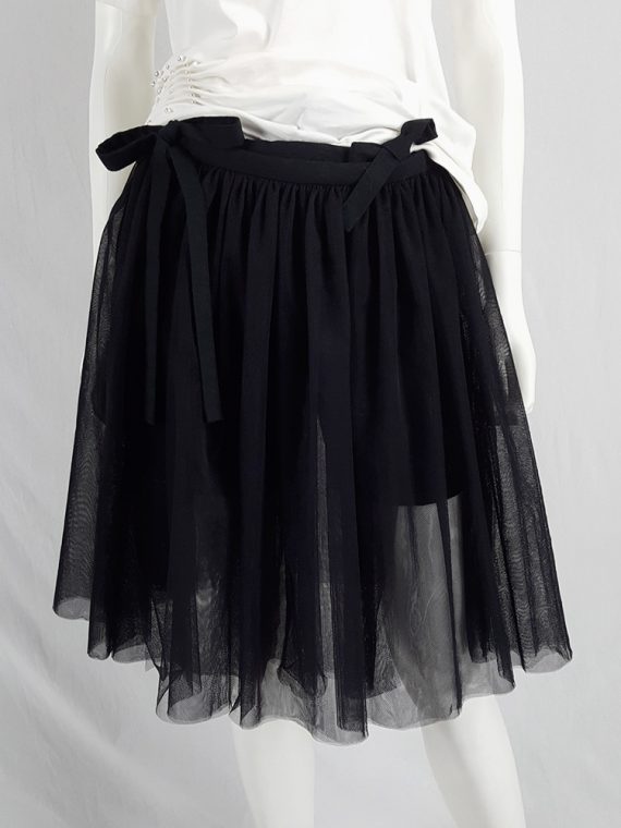 vaniitas vintage Comme des Garcons Black black tulle skirt AD 2013 135723