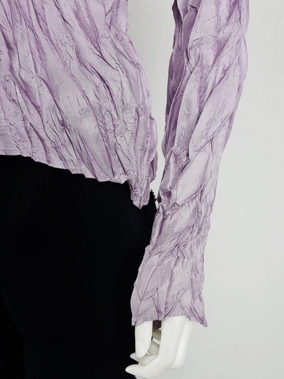 vaniitas vintage Issey Miyake Pleats Please creased purple jumper 144732(0)