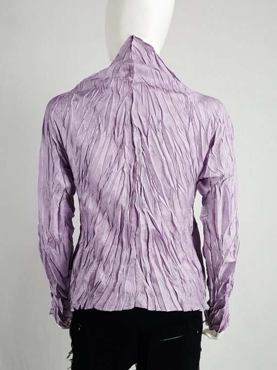 vaniitas vintage Issey Miyake Pleats Please creased purple jumper 144914