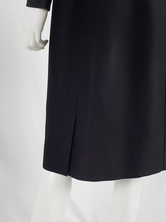 vaniitas vintage Maison Martin Margiela black backwards skirt fall 2000 180039