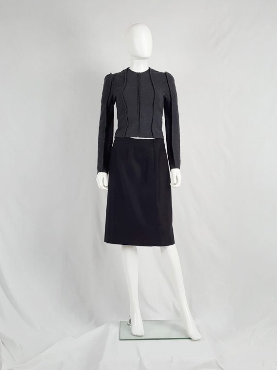 vaniitas vintage Maison Martin Margiela black backwards skirt fall 2000 180202