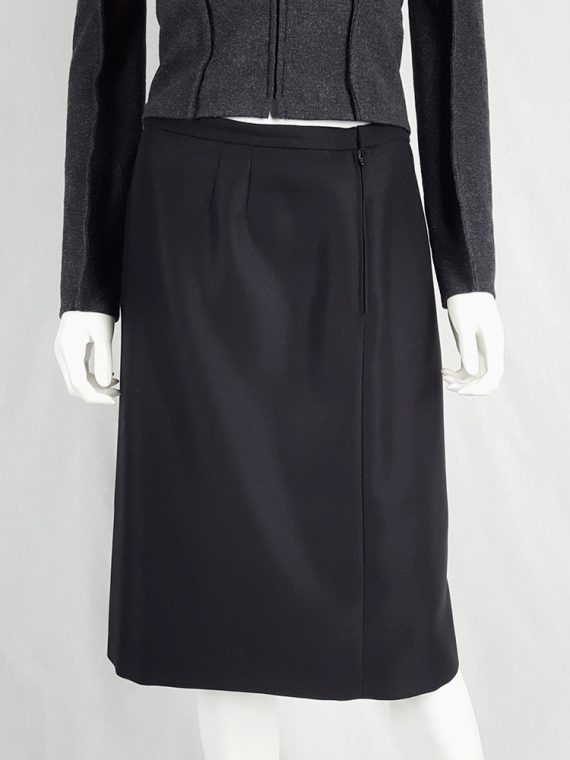 vaniitas vintage Maison Martin Margiela black backwards skirt fall 2000 180228