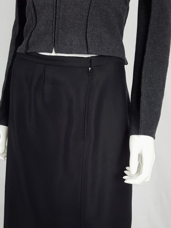 vaniitas vintage Maison Martin Margiela black backwards skirt fall 2000 180306