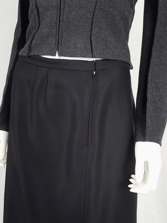 vaniitas vintage Maison Martin Margiela black backwards skirt fall 2000 180316