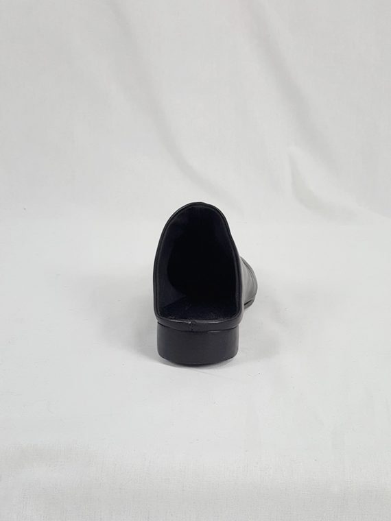 vaniitas vintage Maison Martin Margiela black tabi slipper with low heel spring 2002 125221