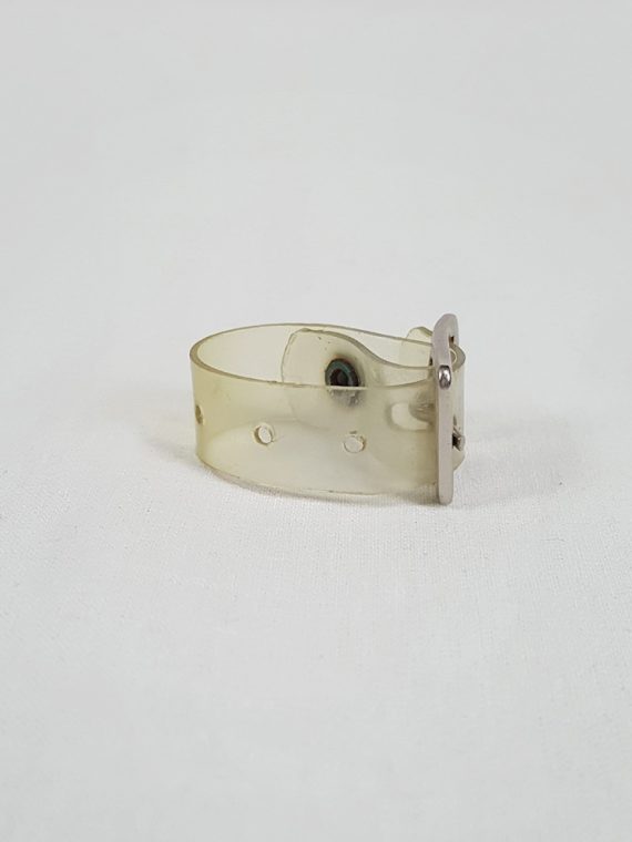 vaniitas vintage Maison Martin Margiela transparent ring with belt buckle spring 1996 103136