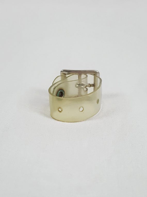 vaniitas vintage Maison Martin Margiela transparent ring with belt buckle spring 1996 103149