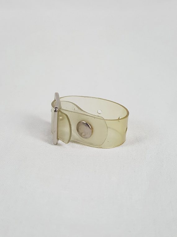 vaniitas vintage Maison Martin Margiela transparent ring with belt buckle spring 1996 103156