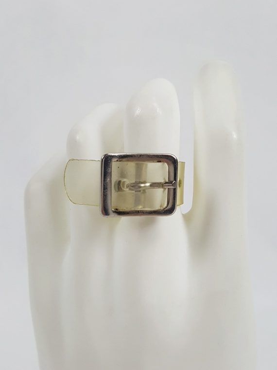 vaniitas vintage Maison Martin Margiela transparent ring with belt buckle spring 1996 103440