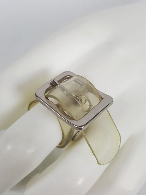 vaniitas vintage Maison Martin Margiela transparent ring with belt buckle spring 1996 103530