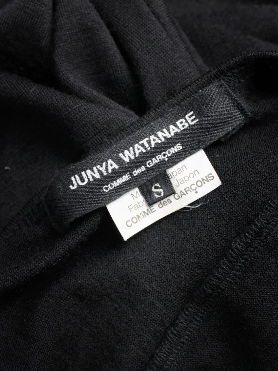 vaniitas vintage Junya Watanabe black draped cocoon dress runway fall 2008 1527