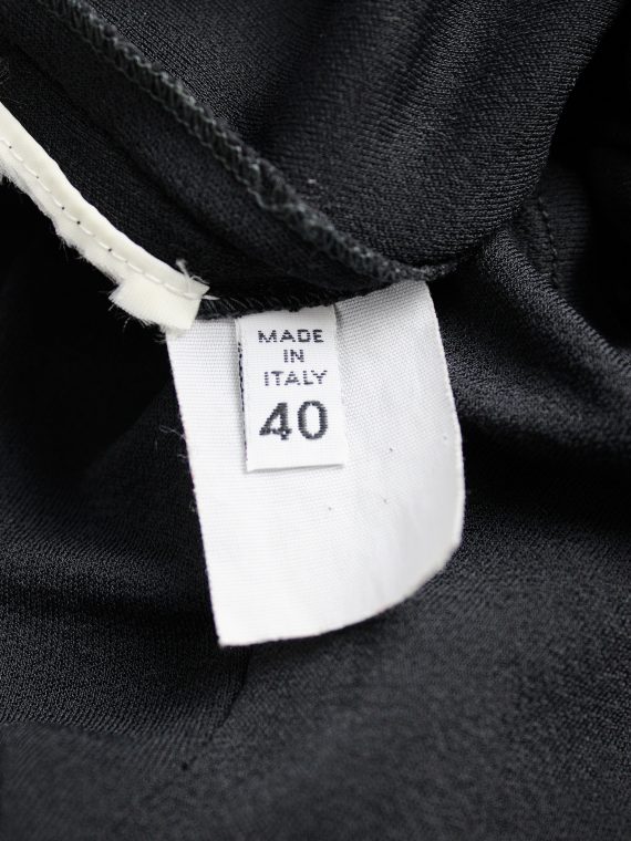 vaniitas vintage Maison Martin Margiela black jumper with cut-off neckline 1996 1998 2525